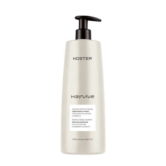 Koster Hairvive atkuriamasis plaukų šampūnas 1000 ml – Stiprina ir maitina