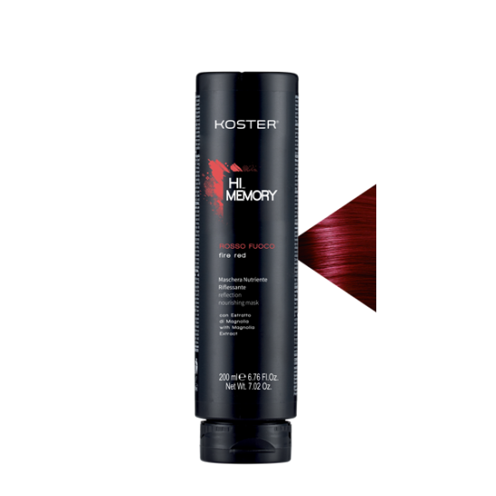 Koster Fire Red dažanti plaukų kaukė 200 ml – Intensyvi spalva